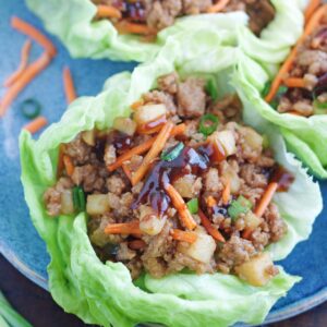 Ground Turkey lettuce wraps